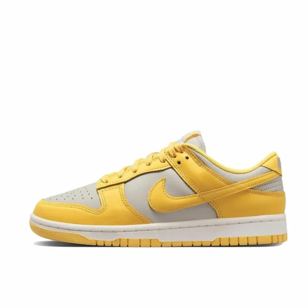 Nike Dunk ‘Citron Pulse’ Low Top Comfortable Fashion Wearable Board Shoes Women's Yellow Grey