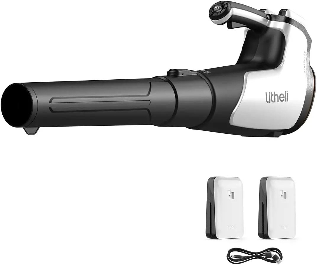 

2x20V 560CFM Brushless Leaf Blower, U20 Series Electric Leaf Blowers Battery Powered for Blowing Leaf, Dust, Snow, Debris, with