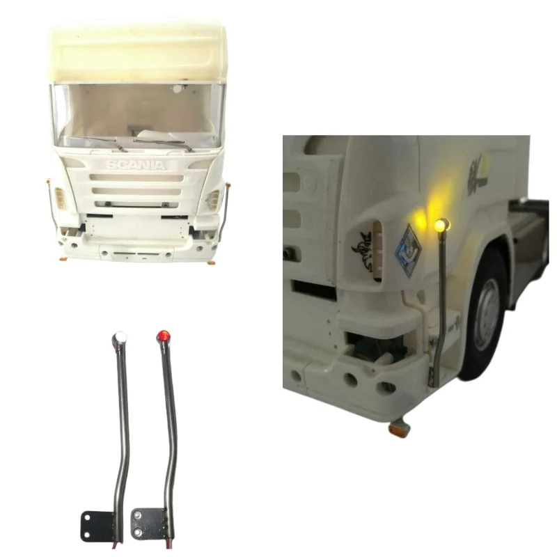 

Pole Lamp Front Signal Light for Tamiya 1/14 RC Truck Scania 770s R620 56323 RC Cars DIY Upgrade Accessories