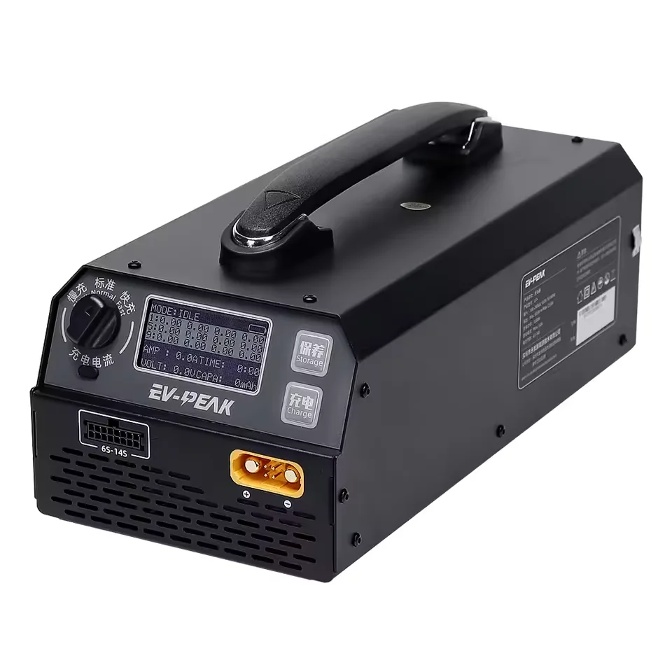 EV-PEAK U1+ Max 1200W 25A Intelligent Balance Charger 6S - 14S Smart Charger for Agriculture Spraying Drones