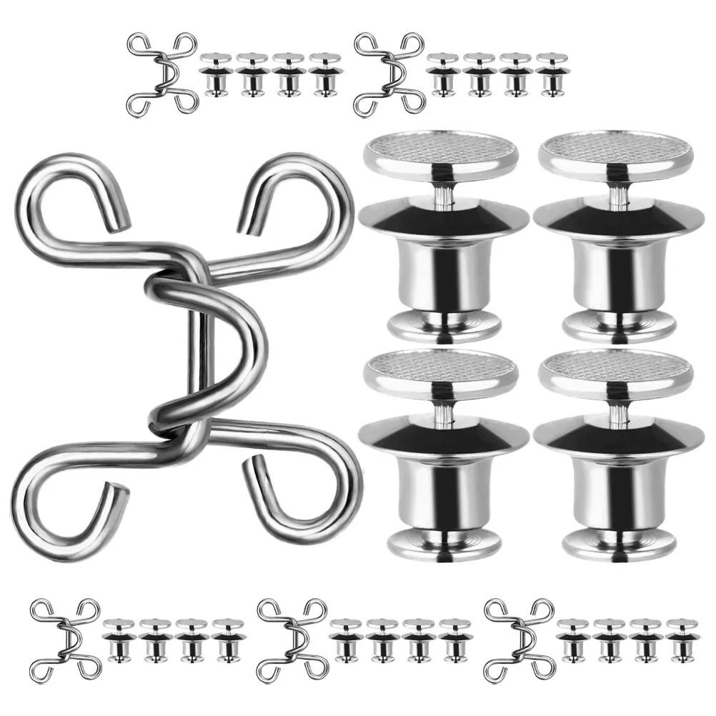 

6 set Waist Adjustable Button For Jeans Too Big No Sew Pant Tightener Decorative Buttons Replacement Buckle Jean Clip