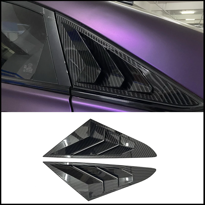 For Hyundai Sonata LF 9th 2015 2016 Rear Window Blind Shades Louver Molding Cover Sticker Trim Car Styling Accessories
