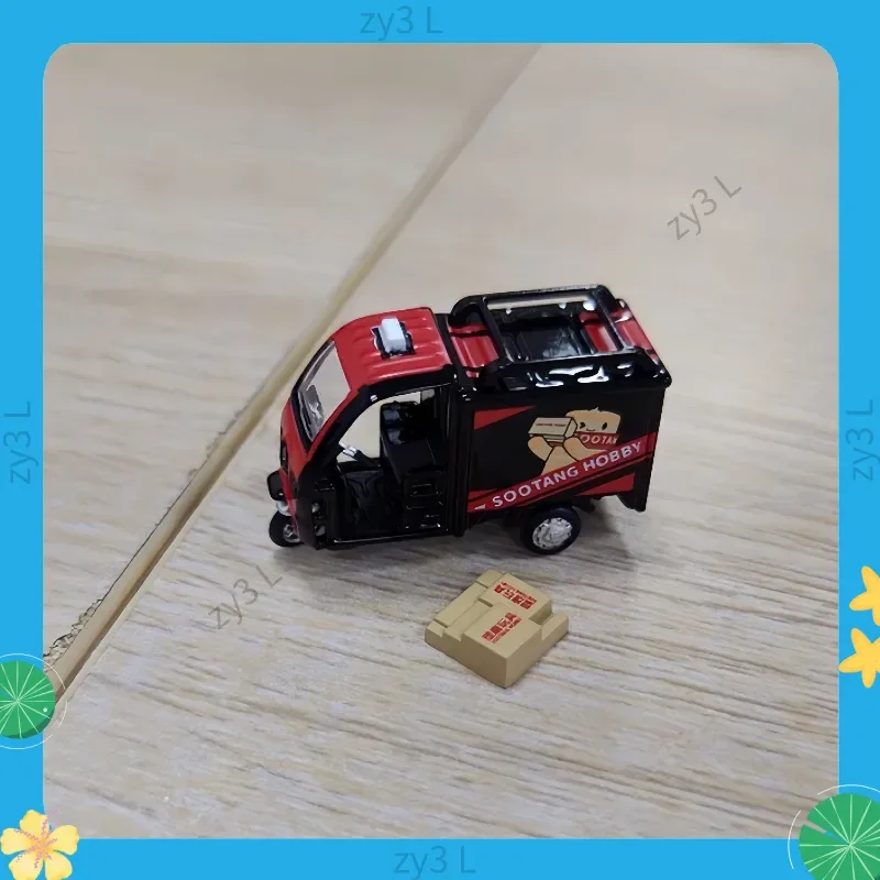 

2025 Xcartoys 1/64 гражданские грузовые трехколесные St01 пластиковые тележки Tang Express из сплава литая под давлением металлическая модель детские игрушки для мальчиков