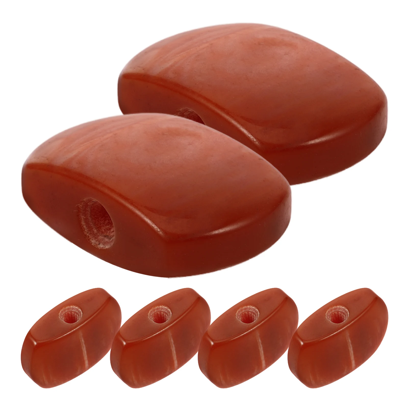 

6 Pcs Guitar Tuning Pegs Knobs Resin Red Acoustic Electric Guitar Parts Easy Installation Long Term Use High Strength