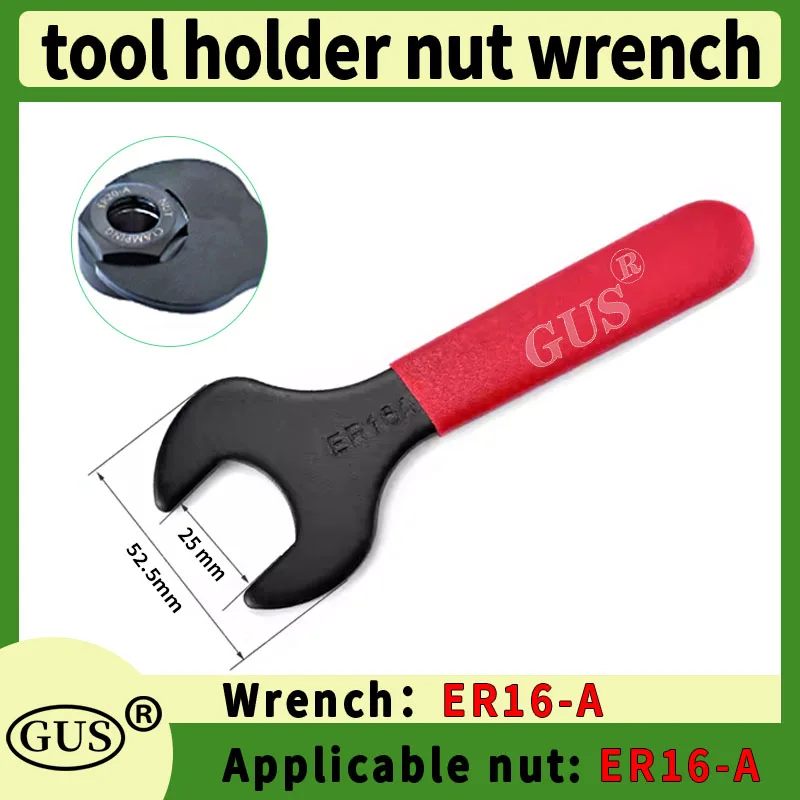 GUS A/M/UM type ER collet chuck wrench ER8 ER11 ER16 ER20 ER25 ER32 ER40 nut wrench CNC milling Lathe tool strength ER wrench