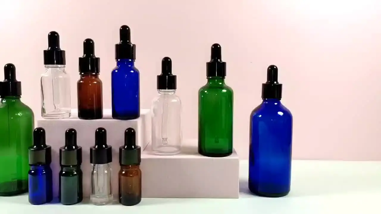 10pcs 5ml-100ml 빈 유리 Dropper 병 액체 에센셜 오일에 대 한 Dropper 화장품 용기와 여행 팅크 병