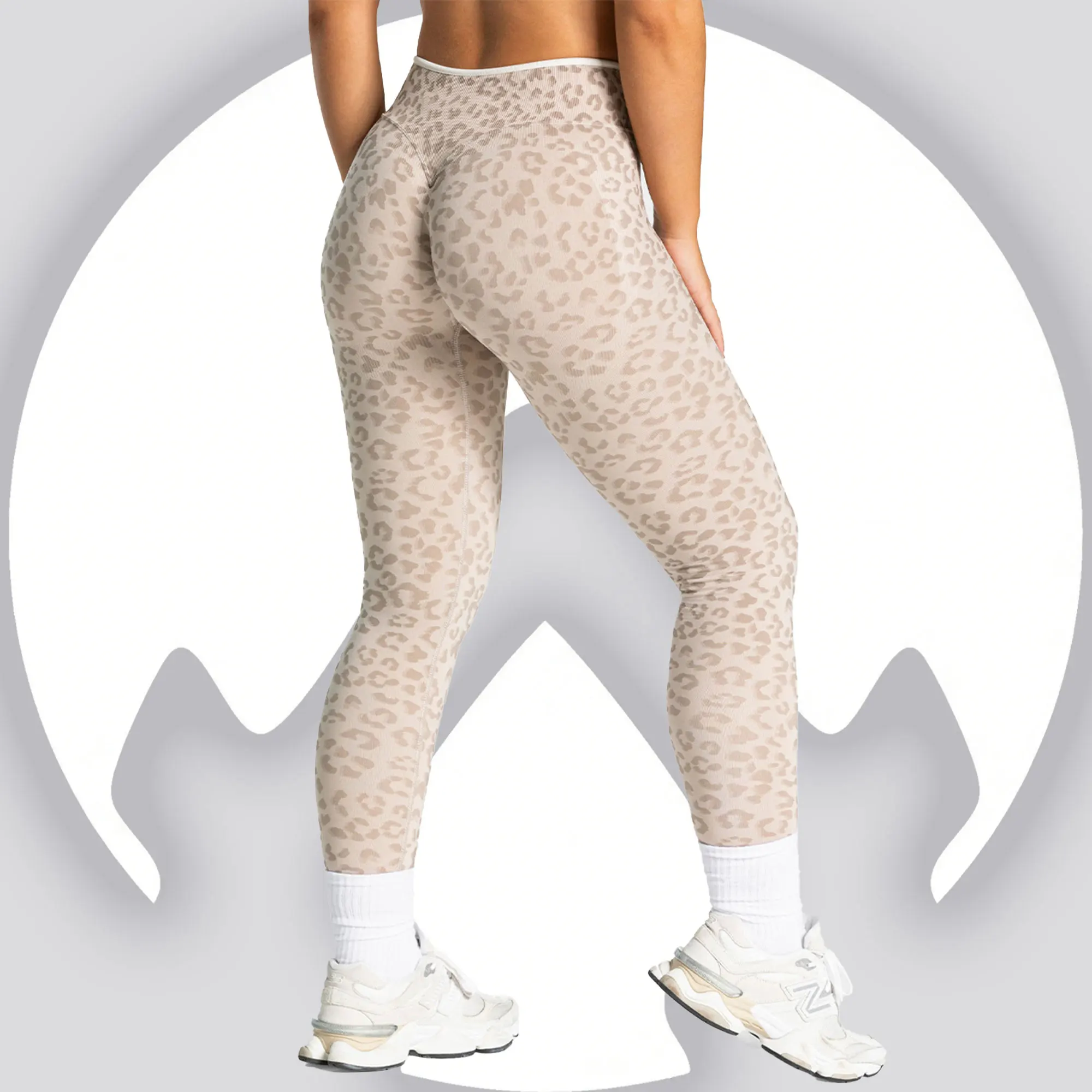 Leopard Print Seamless Yoga Leggings, High-Waist Tummy Control Butt Lifting for Outdoor Fitness, Workout & Training Activities