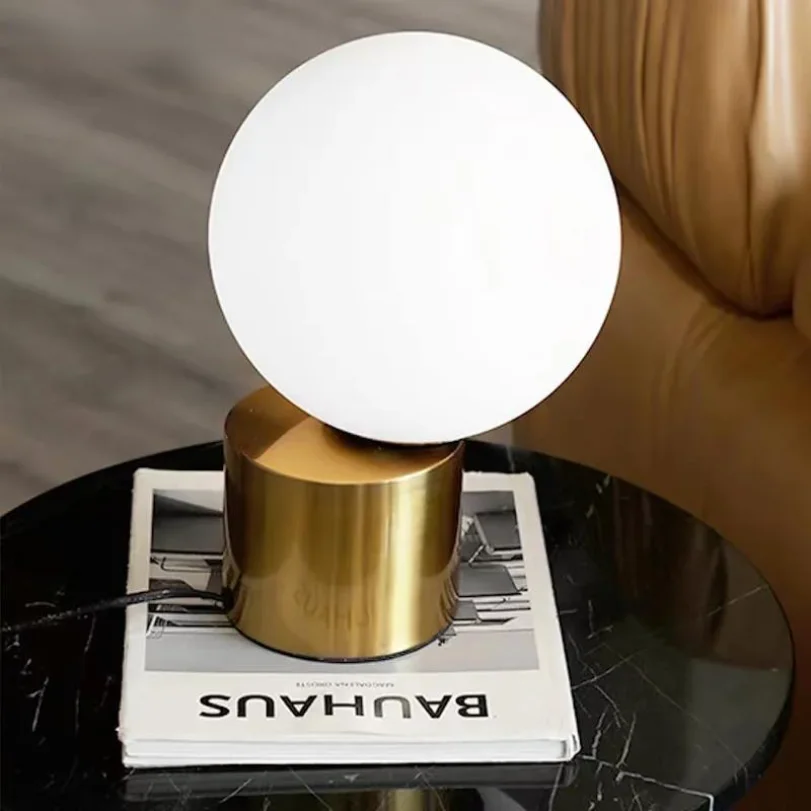 study desk lamp for bedroom bedside decoracao do hotel table light luminaire for coffee side living room cafe modern glass ball 01