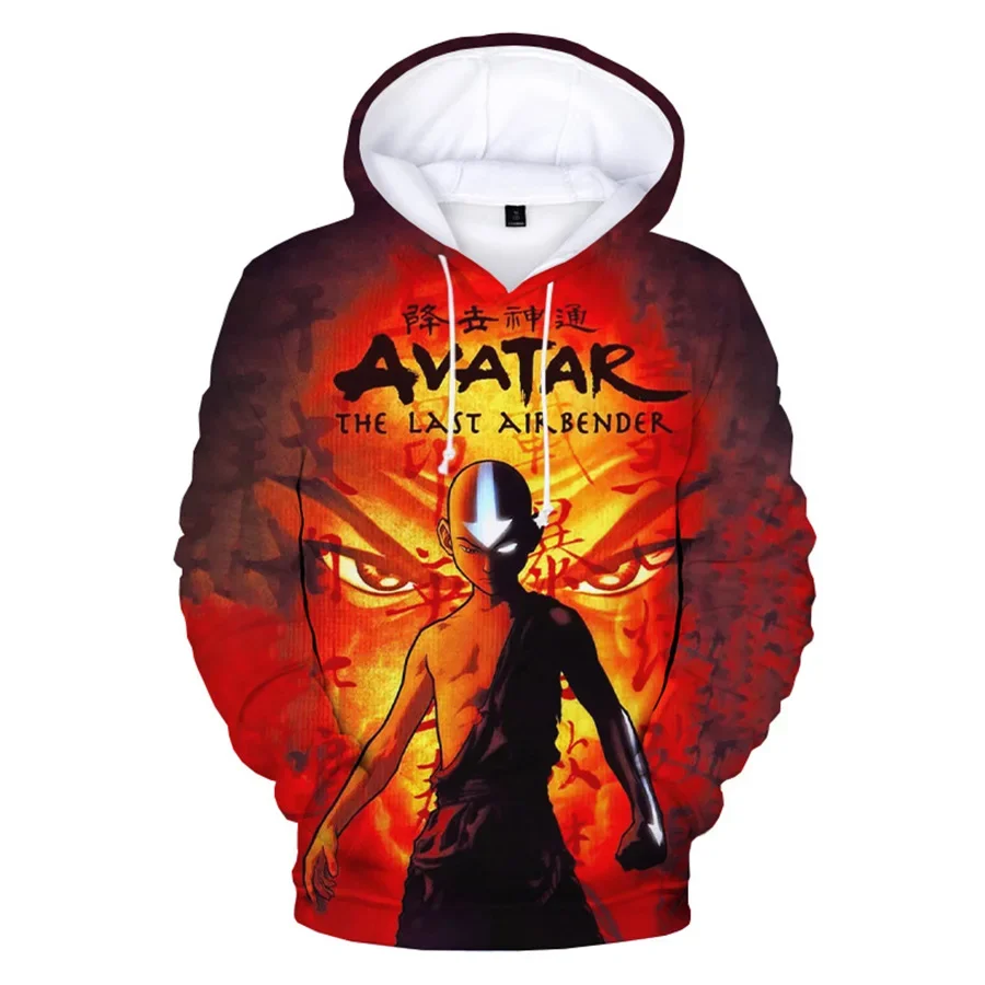 2024 Anime Avatar The Last Airbender Hoodie Sweatshirt For Boys Spring Pullovers Cosplay Hoodies Long Sleeve Tops Brand  Jacket