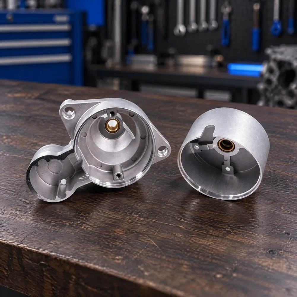 For Engine For Starter Motor Aluminum End Cover Set for 414 170F 195F Front Rear Covers with Copper Sleeve Integration
