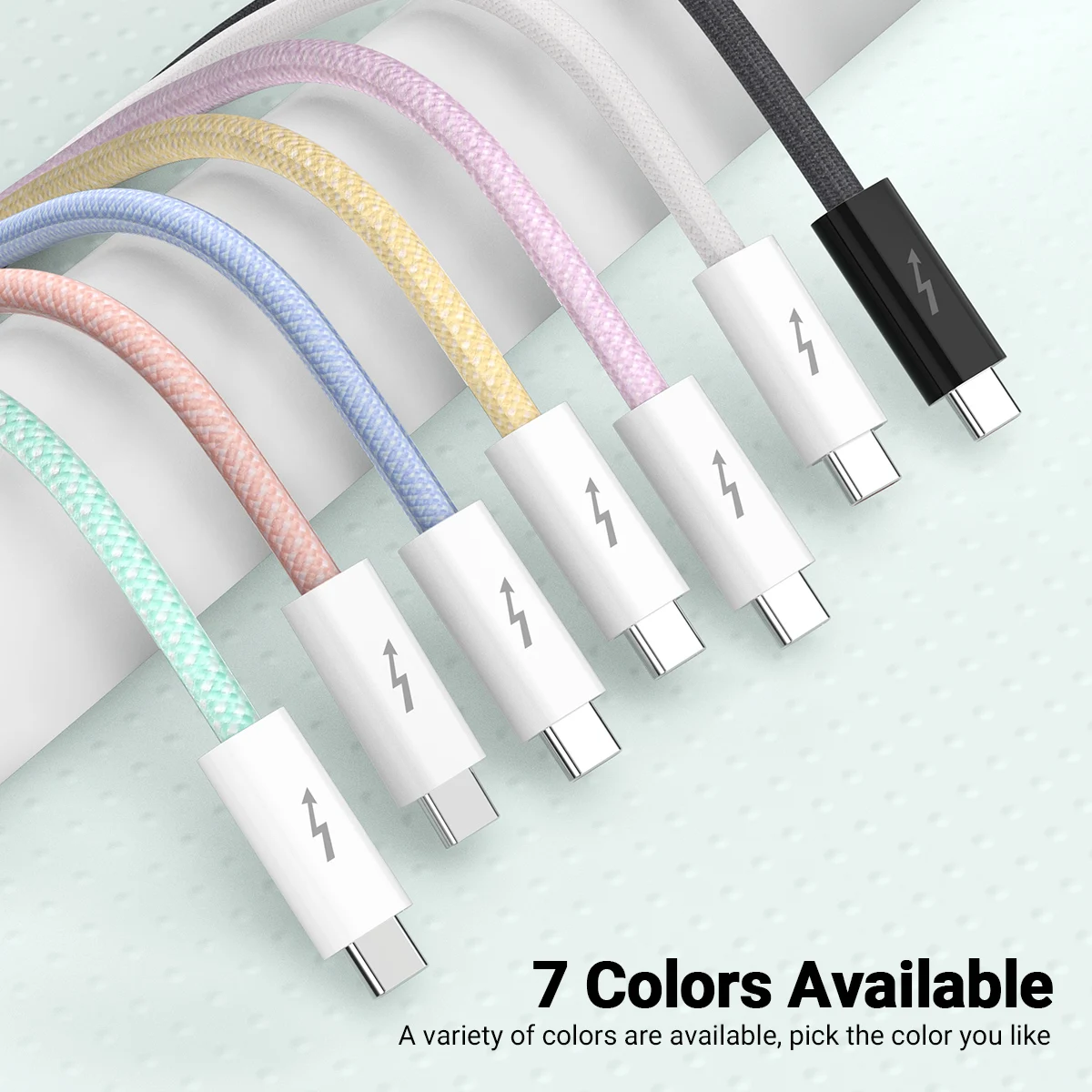 Gopala Thunderbolt 4 Cable, USB 4 Cable 40Gbps Transfer 240W Charging&8K Display for for iPhone 16 Series MacBook Pro iPad Pro