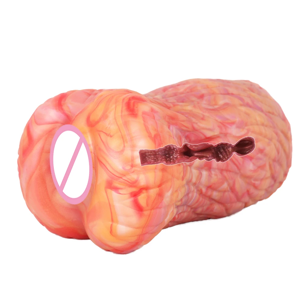 GEEBA Body-Safe Silicone Male Masturbator Realilistic Pocket Pussy Men's Penis Stroker Sex Toys Artificial Vagina Adult Onahole