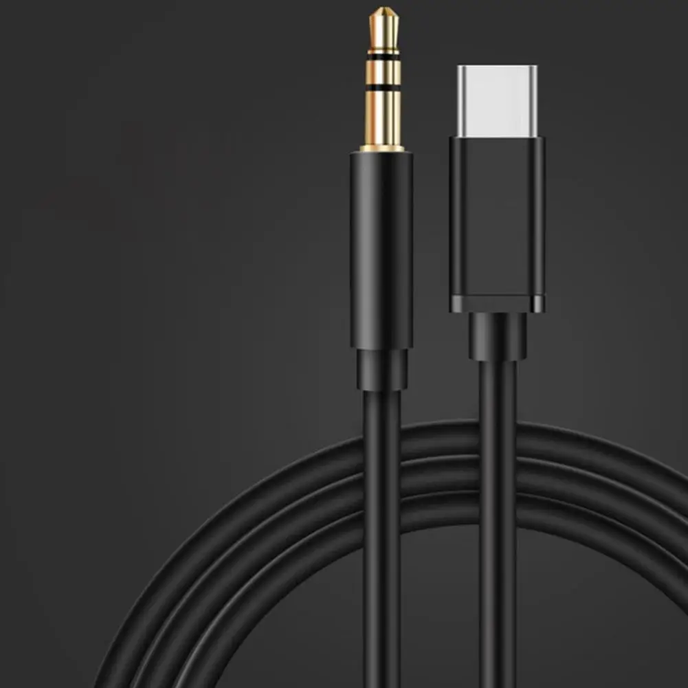 Rundkopf Kopfhörer Audio Adapter Kabel 3,5mm Stecker zu Typ C Buchse Kopfhörer Aux Kabel Aux Audio Kabel Kopfhörer Zubehör