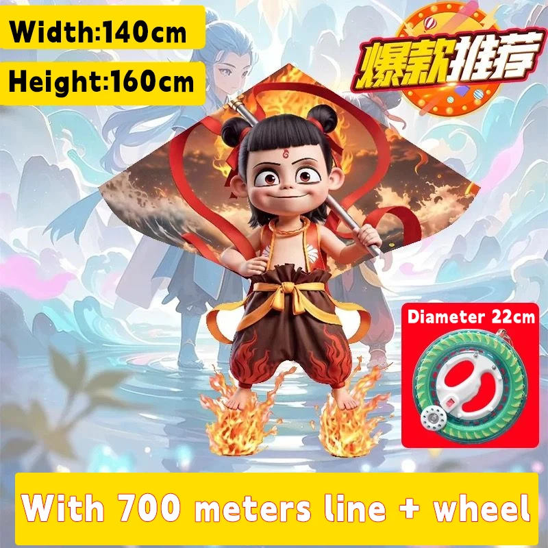 Chinese film "Nezha, het Demon Child" Dezelfde vlieger voor volwassenen en kinderen Outdoor Kite Toy