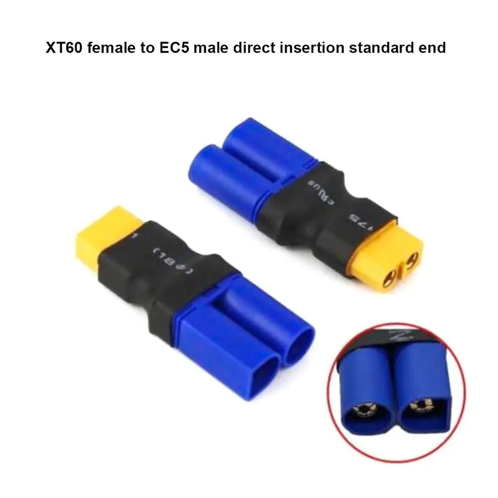 Adaptateur multifonctionnel XT60 vers prise T modèle 14AWG XT90 EC3, batterie d'avion rotative en plastique pour 2 pièces