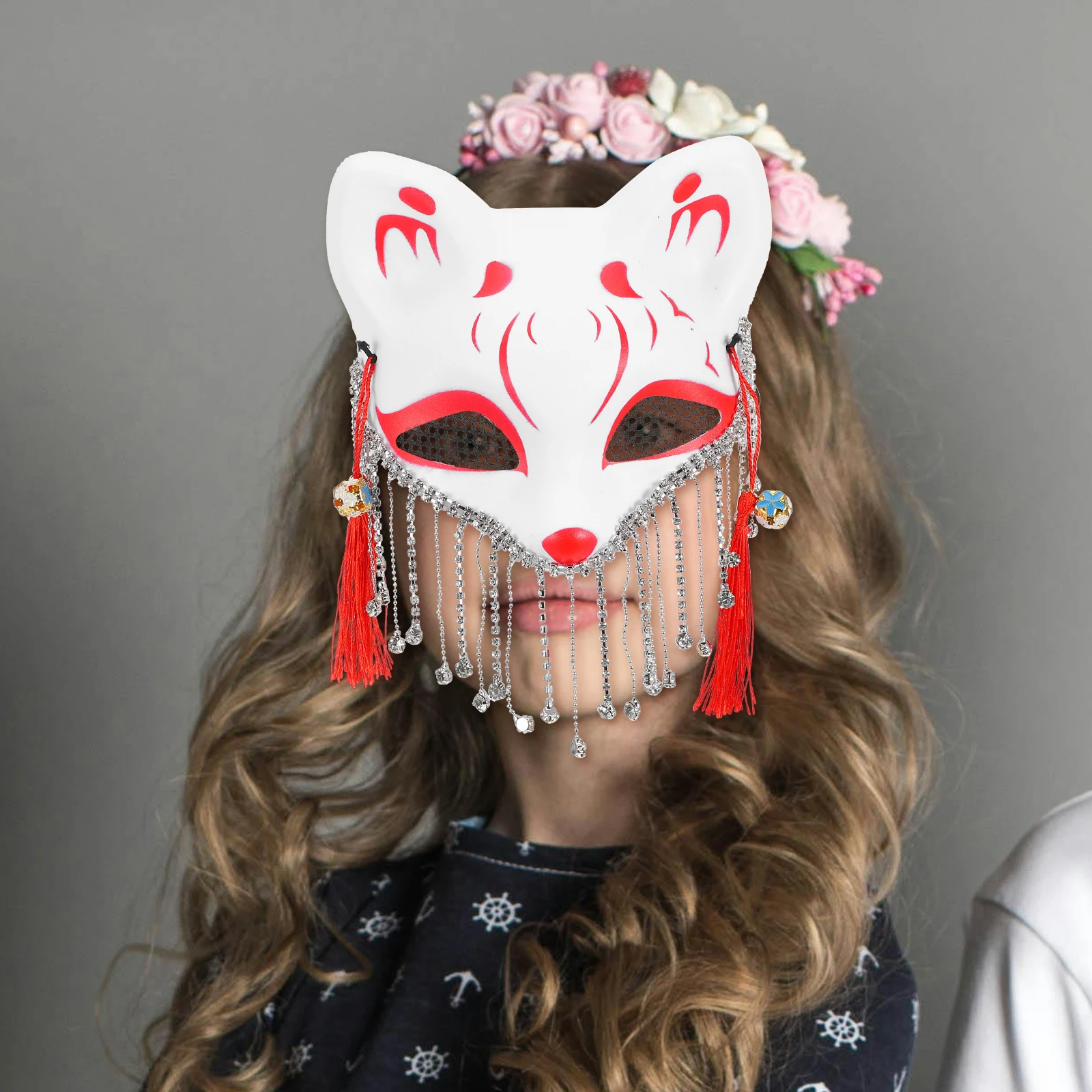 

Fox Mask for Masquerade Party Makeup Costume Props Decorative Cosplay Abs Foxes Child Carnival