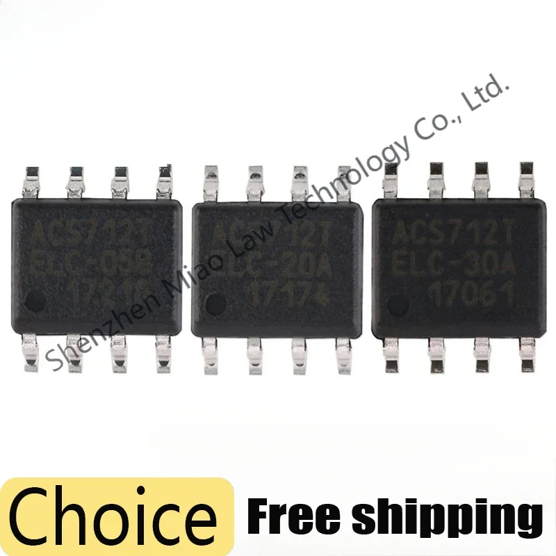 

20pcs ACS712 ACS712ELCTR-05B 5A ACS712ELCTR-20A ACS712ELCTR-30A 30A SOP-8 ACS712-20A SOP8 Current Sensor Voltage Isolation