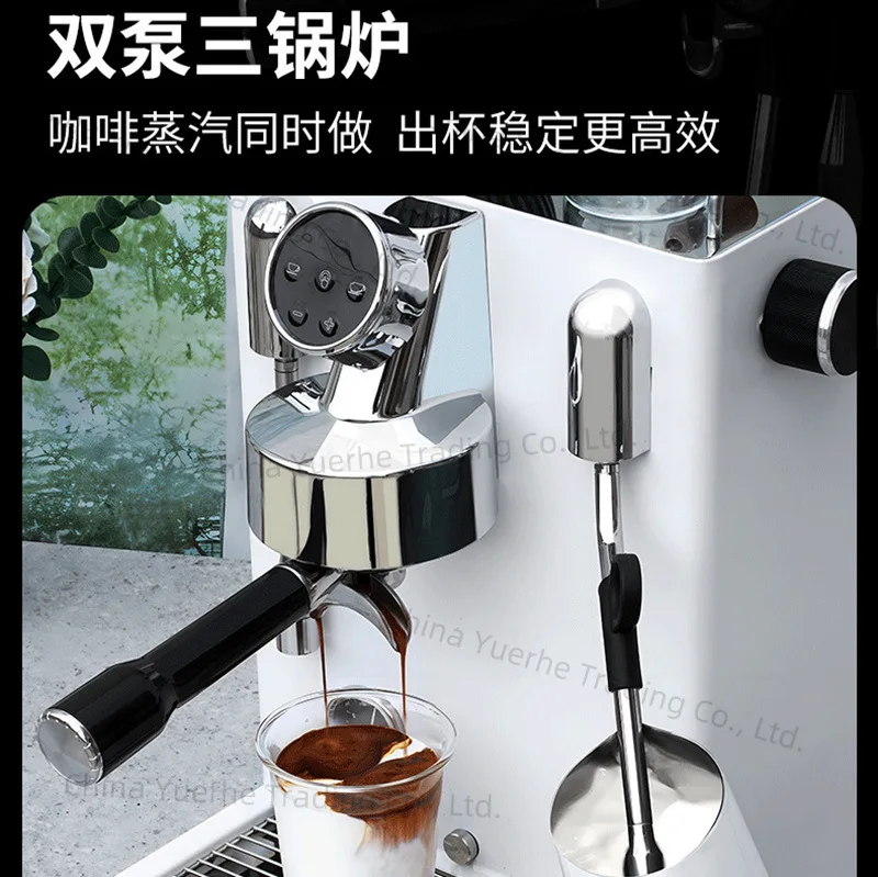 

Three-boiler semi-automatic coffee machine, household Italian small commercial automatic water supply