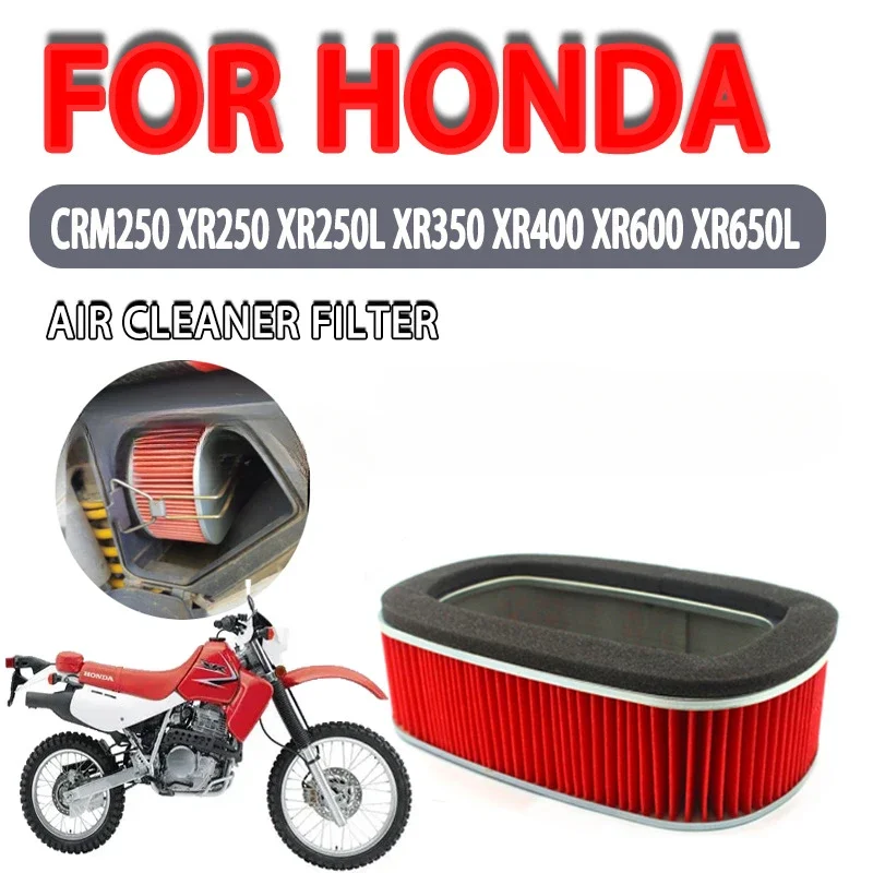 Moto Bike Accessories Motorcycle Air Filter For Honda XR250 L XR350 XR400 XR600 CRM250 Element Sponge Intake System Foam Cleaner