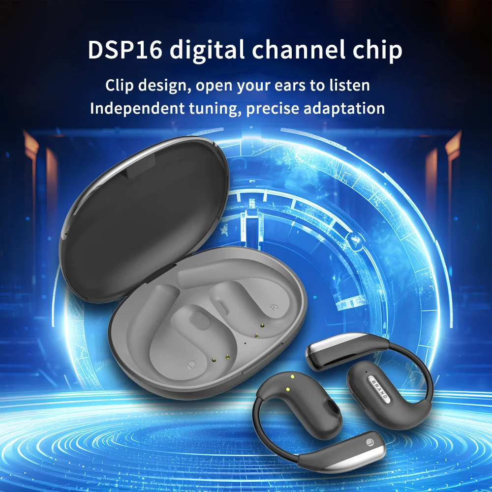 

Ear Hook New Earphone Listening Help Noise Reduction 16 Channel Digital Chip Touch Control Clear Sound Talking Listen Watch TV