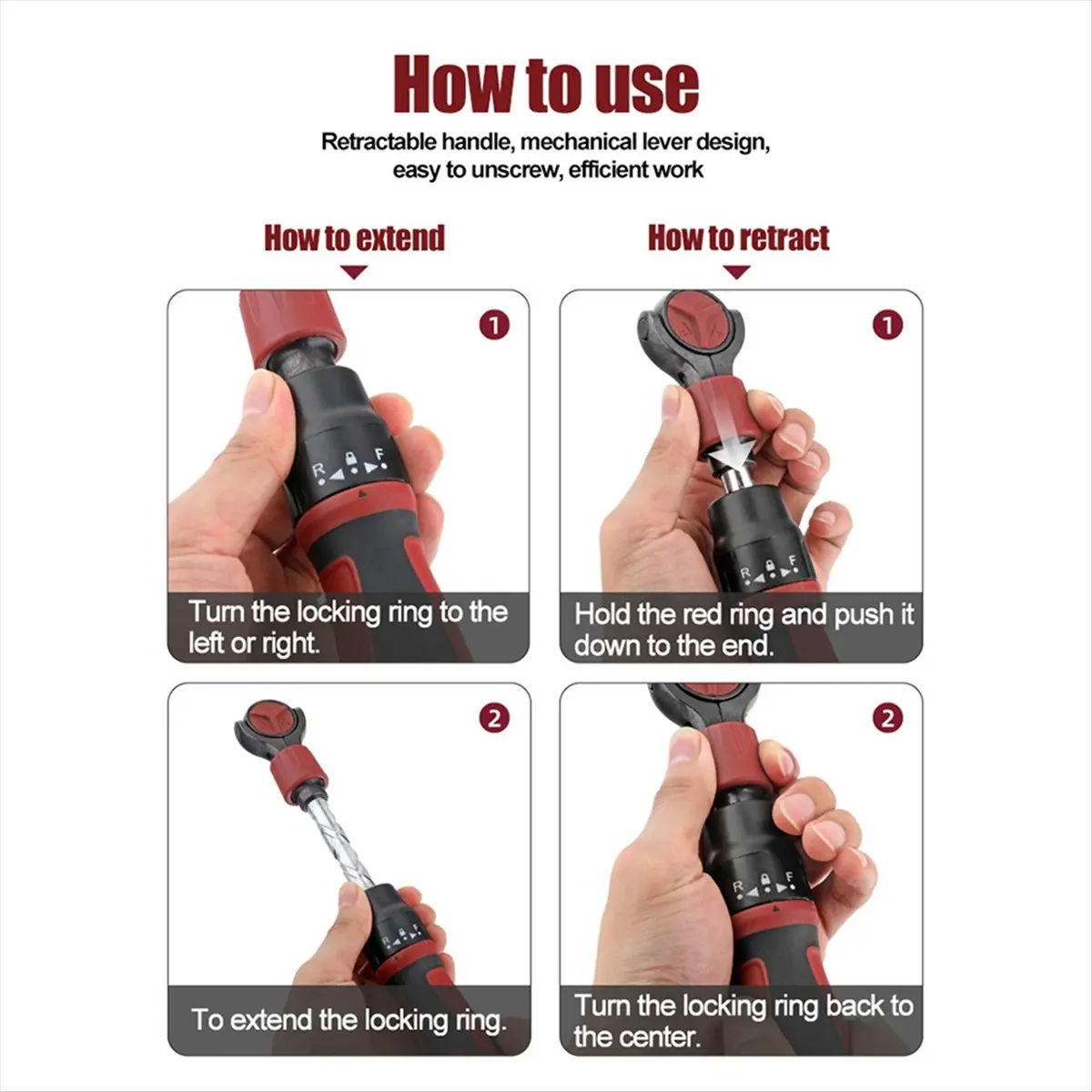 3/8inch Drive Ratchet Wrench Steel 72 Tooth Ratchet Flexible Head Wrench Switches Wrench Hand Tool