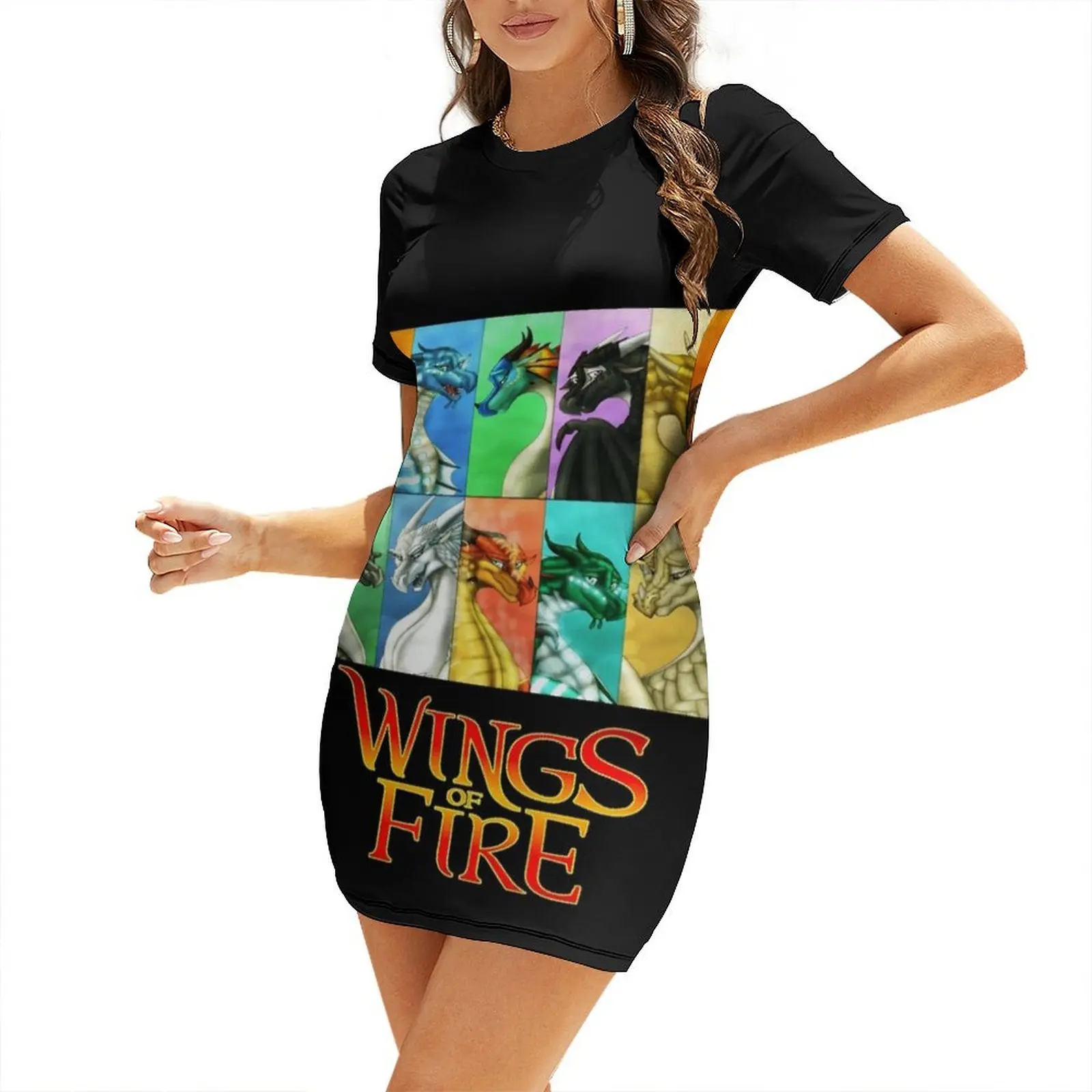 

Wings Of Fire - All Together Short Sleeved Dress long dress women purple dress long sleeve dresses Female clothing