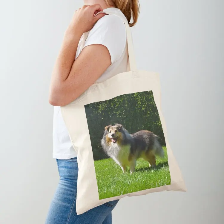 

Happy Sheltie Animal Photography Tote Bag eco pack tote bag men's shopping bag female