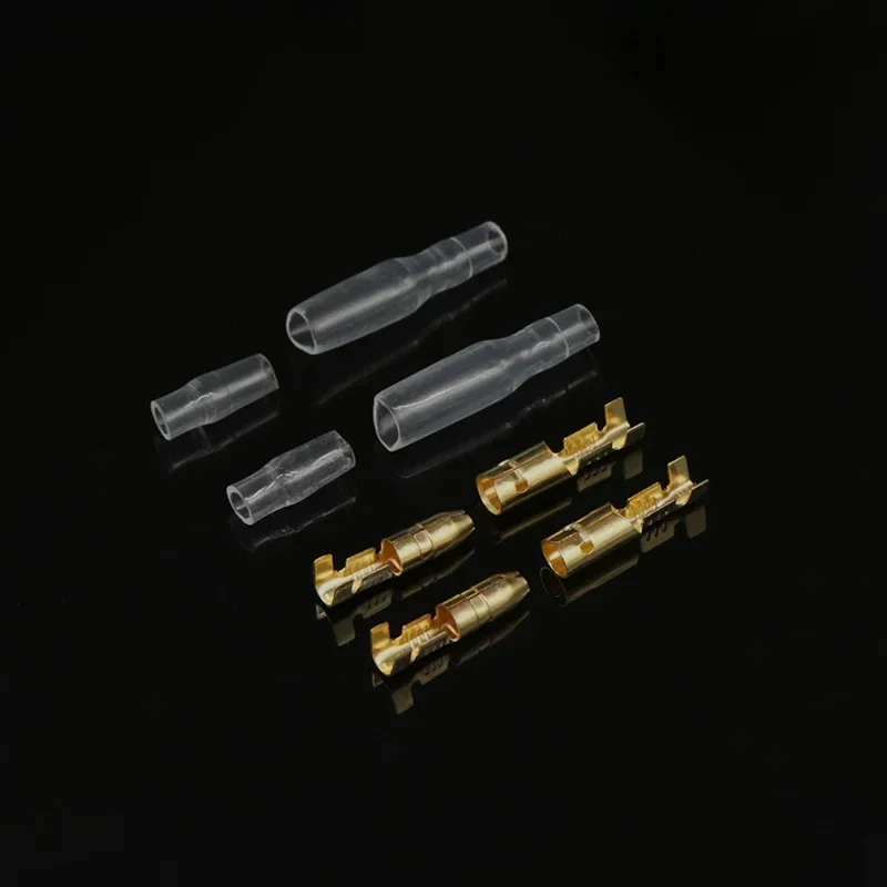 4.0 Bullet Terminal Car Wire Connector Diameter 4mm Male and Female Terminal + Insulating Shell Cold Pressed Terminal