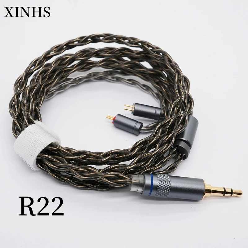xinhs-r22-4-core-black-gold-single-crystal-copper-graphene-earphone-upgrade-cable-for-enhanced-detail-lossless-audio-transmissio