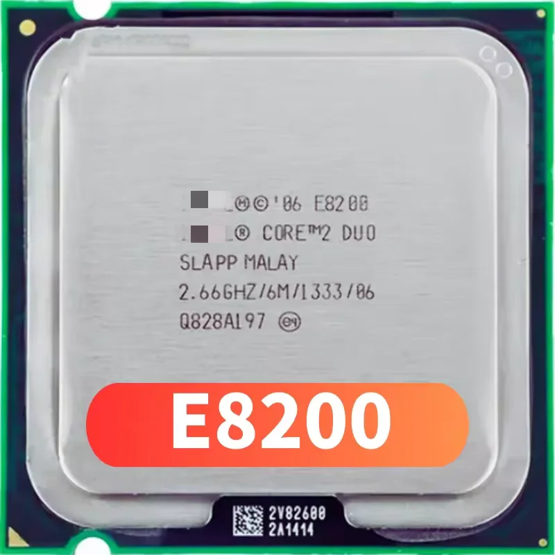 CPU Core 2 Duo E8200 Processor 2.66GHz/ 6M /1333MHz Dual-Core Socket 775 (working 100% Free Shipping)