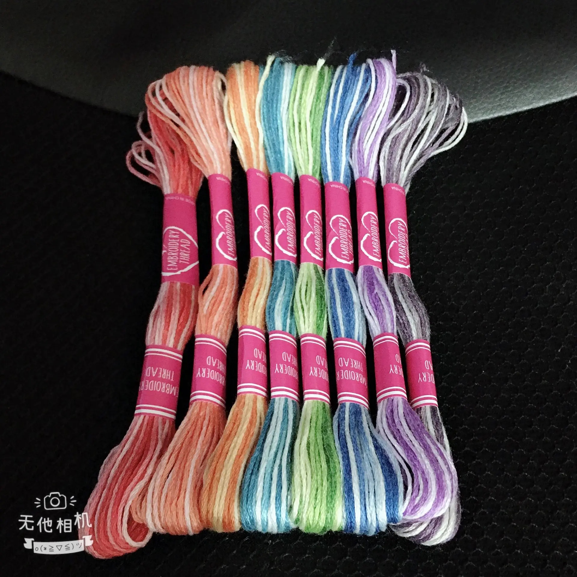 8 Colors per set Variegated 6 strands 8meters per skein Color Variation Cotton Embroidery Floss Overdyed Cross stitch Thread yi