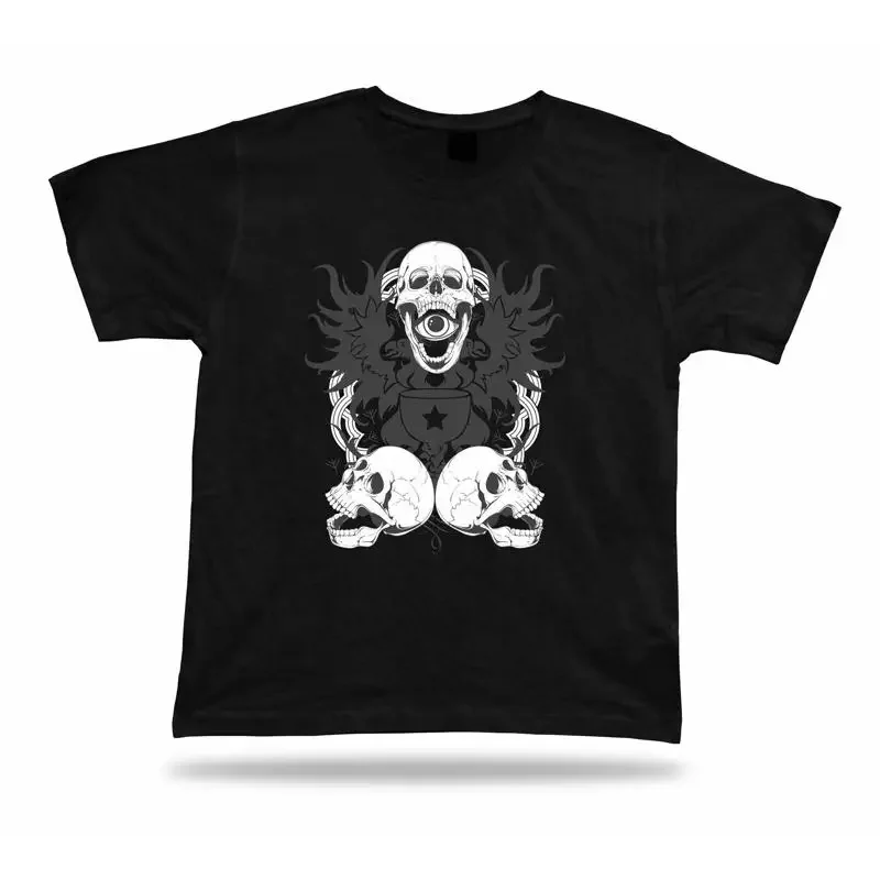 Tshirt Tee Shirt Birthday Gift Idea Skull Potion Alchamy Grail Emblam Magic Eye