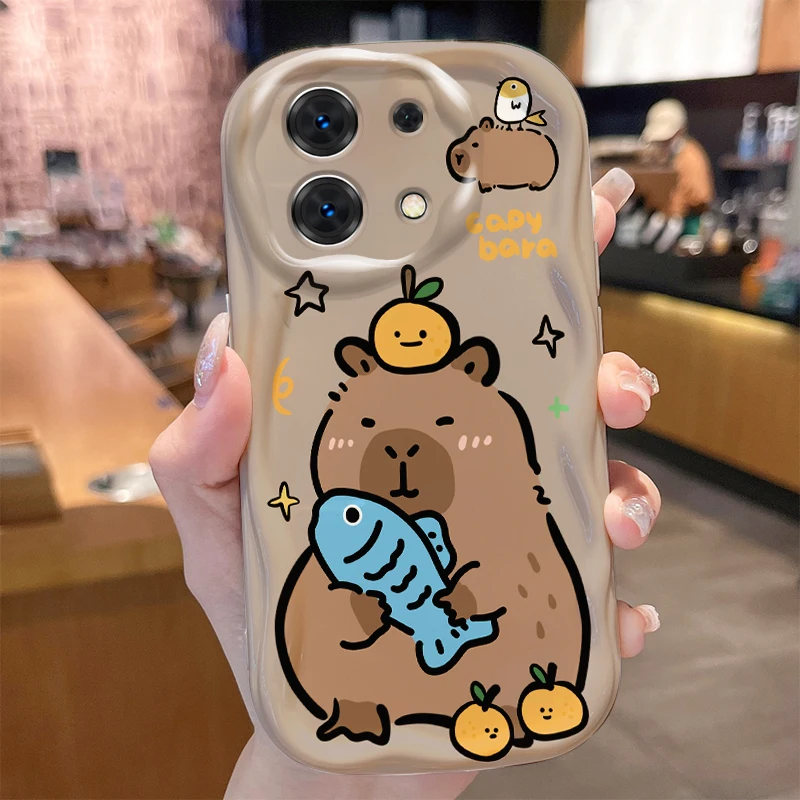 Capybara Case for Xiaomi Redmi Note 14 13 12 11 10 Pro Plus 5G 9 14C 13C 4G 12C 10C 10S A2 A1 Shockproof Soft Silicone Cover