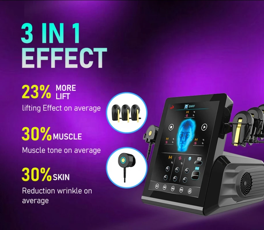 

EMFR Lifting Skin Facial Contouring Face Electrical Muscle Stimulation Machine 6handles Professional Facial Electrostimulation