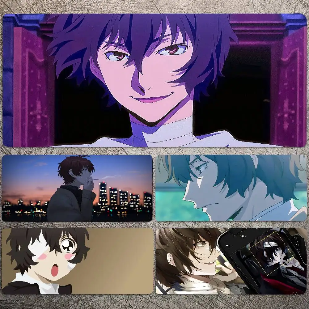 Dazai Osamu Anime Bungo Stray Dogs Mousepad Non-slip Suitable For Office Computers Laptops E-sports Game Desk Mats XXL Keyboard