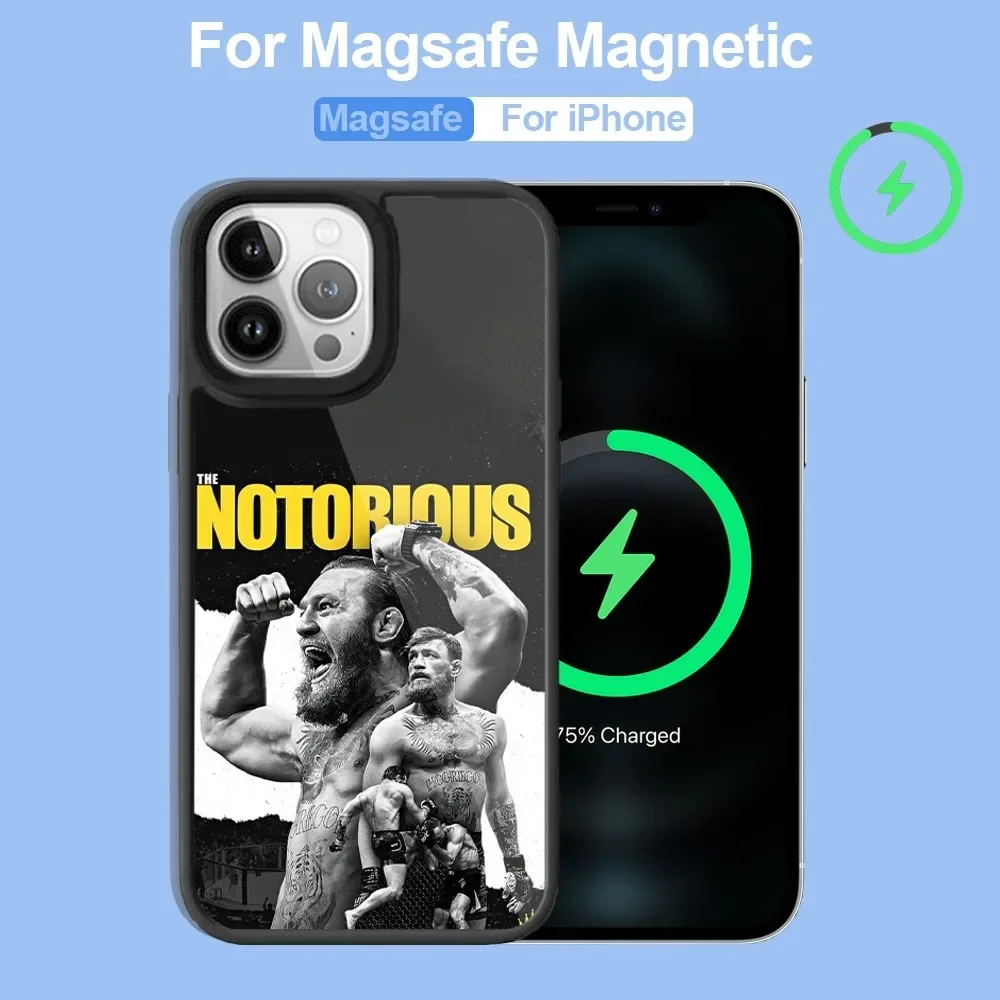 U-Ufc Conor McGregor Phone Case For iPhone 14 13 12 11 15 Pro Max Plus Mini Magsafe Wireless Charge Cover