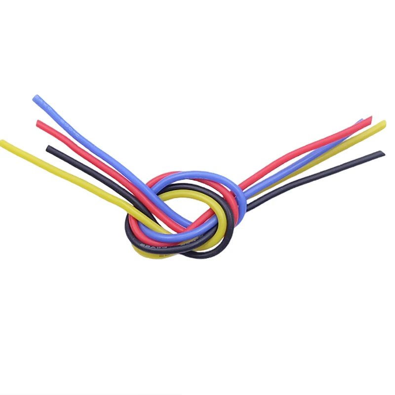 Copper Wire 20AWG Super Soft Silicone Rubber Insulation High Temperature Flexible Heat-Resistant DIY Lighting Electronic Cable