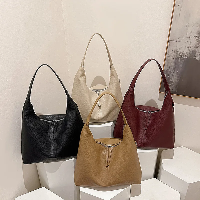 

2025 Autumn Vintage Tote Bag for Women, Luxury Feel Retro Shoulder Bag for Work Commuting, Casual Underarm Purse