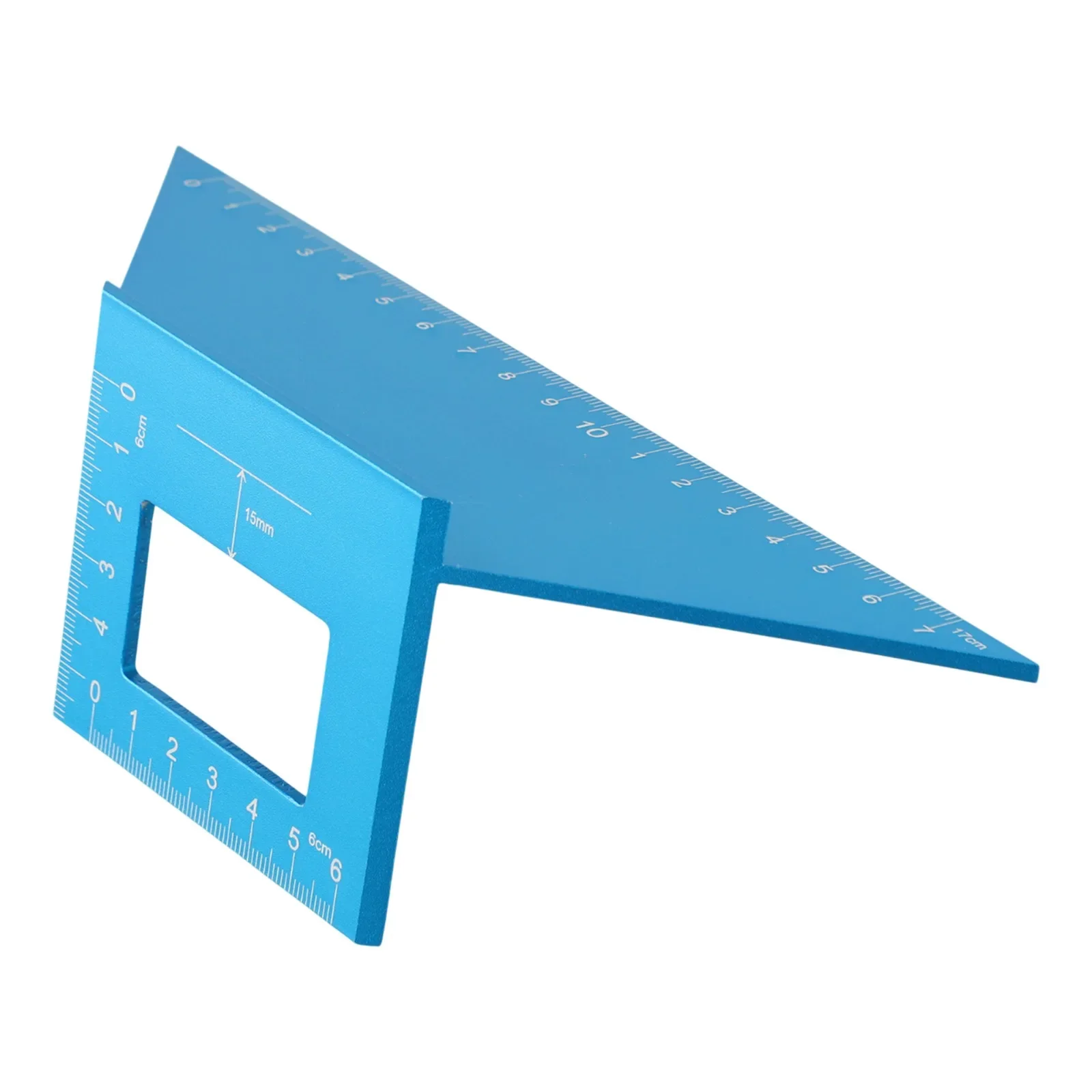 

Clear Engraved Scale Ruler 45 Degree Gauge Aluminum Alloy Ruler Comfortable Grip Design DIY And Professional Use