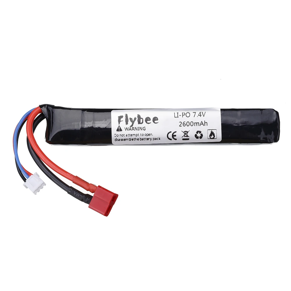 2 قطعة 7.4 فولت بطارية مدفع المياه 2200 مللي أمبير ترقية 2600 مللي أمبير قدرة عالية 2S ل AKKU Mini Airsoft BB مسدس الهواء ألعاب كهربائية أجزاء المسدس