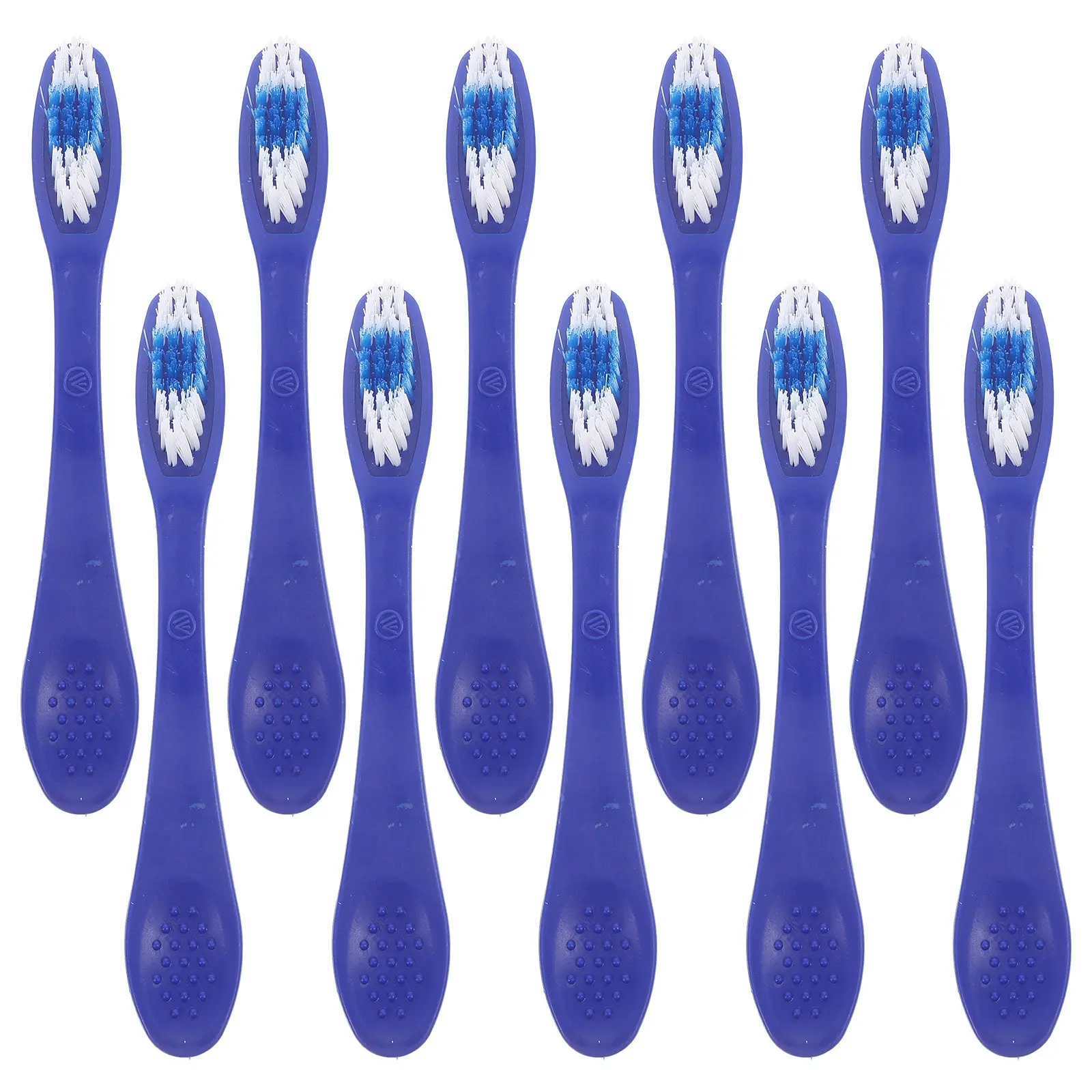 

Набор из 10 зубных щеток для тюрем и путешествий: короткая ручка, мягкая щетина, безопасный материал, компактный дизайн, для чистки зубов