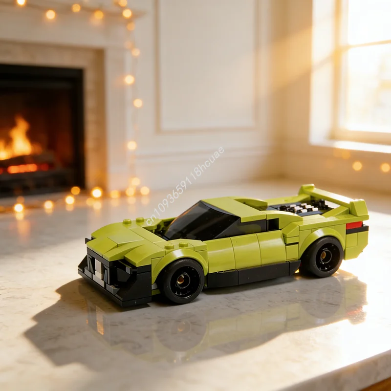 

390 деталей MOC City Champions EIGHT ONE, конструктор, игрушка, строительные блоки, рождественский подарок, креативное развивающее средство для детей