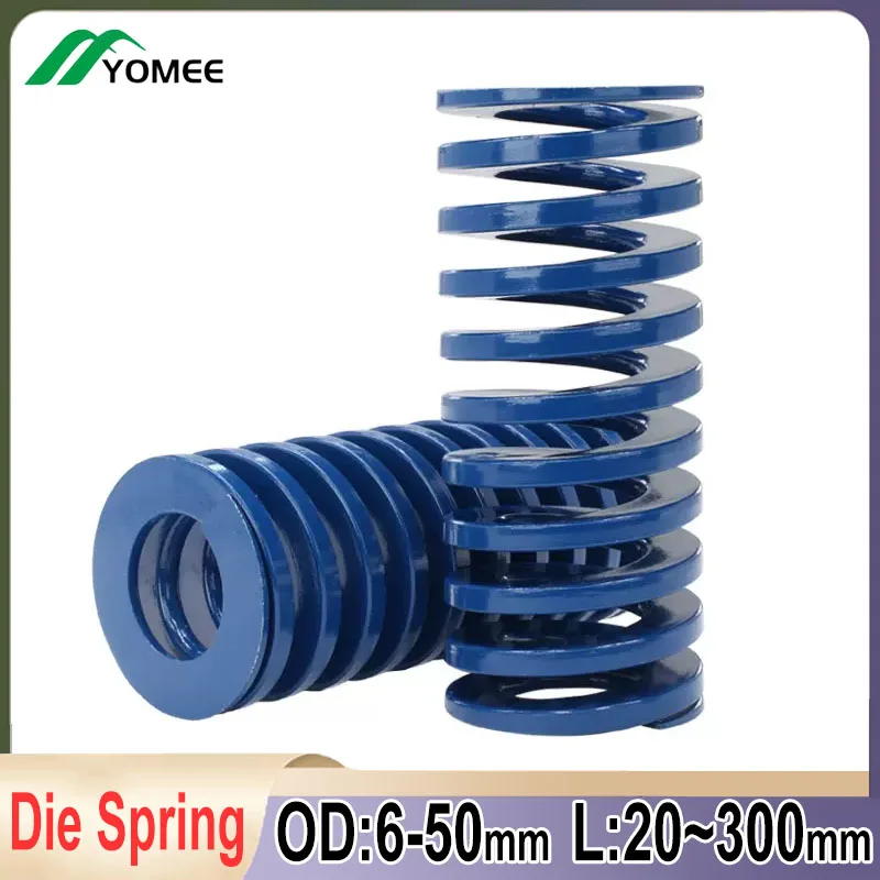 

Blue Light Load Mould Die Springs Spiral Stamping Compression Spring Alloy Steel Outer Diameter 6-50mm Length 20-300mm