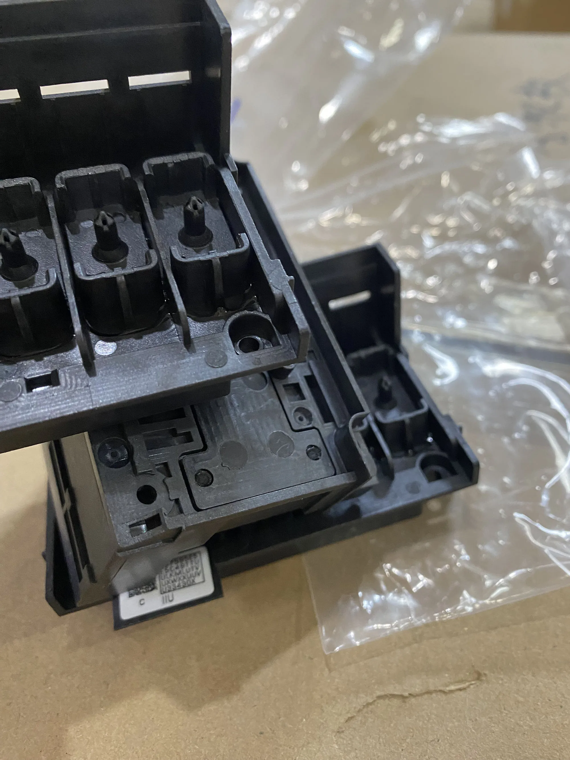 XP600 رأس الطباعة غطاء رأس الطباعة محول مشعب لإبسون XP601 XP700 XP701 XP800 XP801 رأس الطباعة المذيبات UV المسطحة