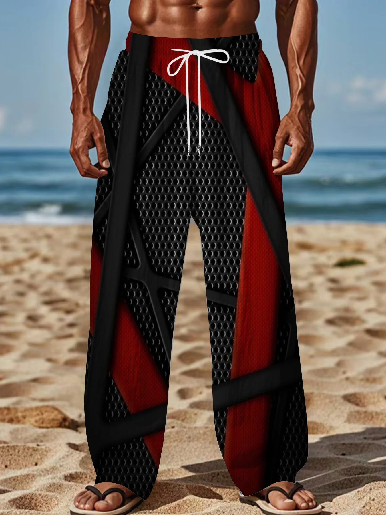 High End Luxury 3D Men's and Women's Print with Good Texture, Casual Fashion, Fitness and Sports Day Wear, Beach Wear Long Pants