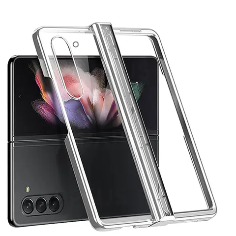 For Samsung Galaxy Z Fold 6 5 4 3 2 Case With Hinge Protection Full Cover Transparent Hard PC Protective Cover For Z Fold 5 6 4