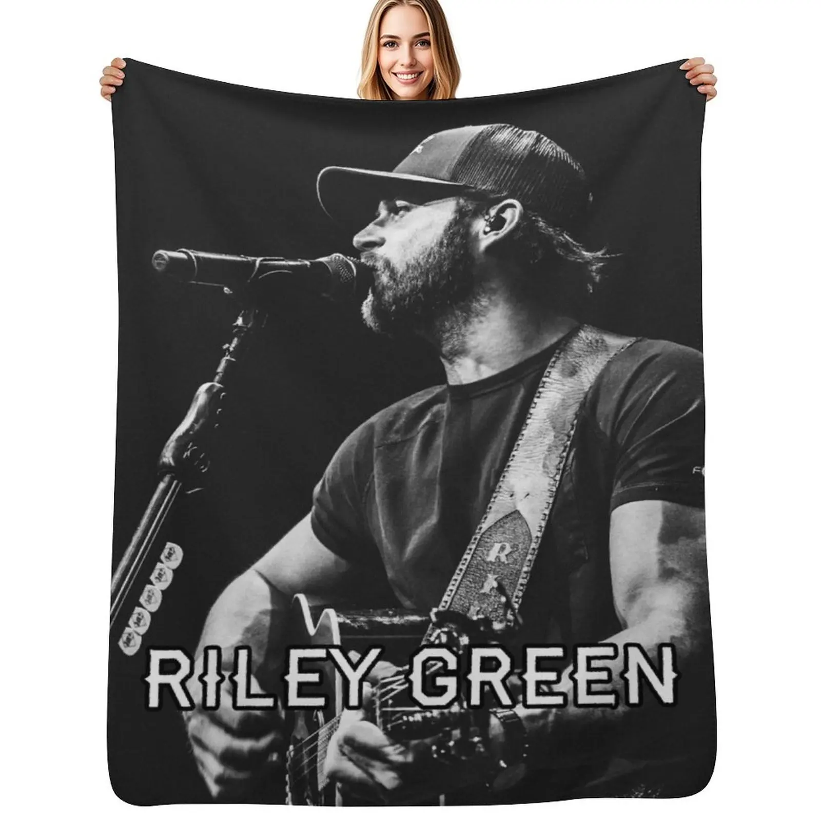 Riley Greana Throw Blanket Lightweight Warm Blanket for Travel Camping