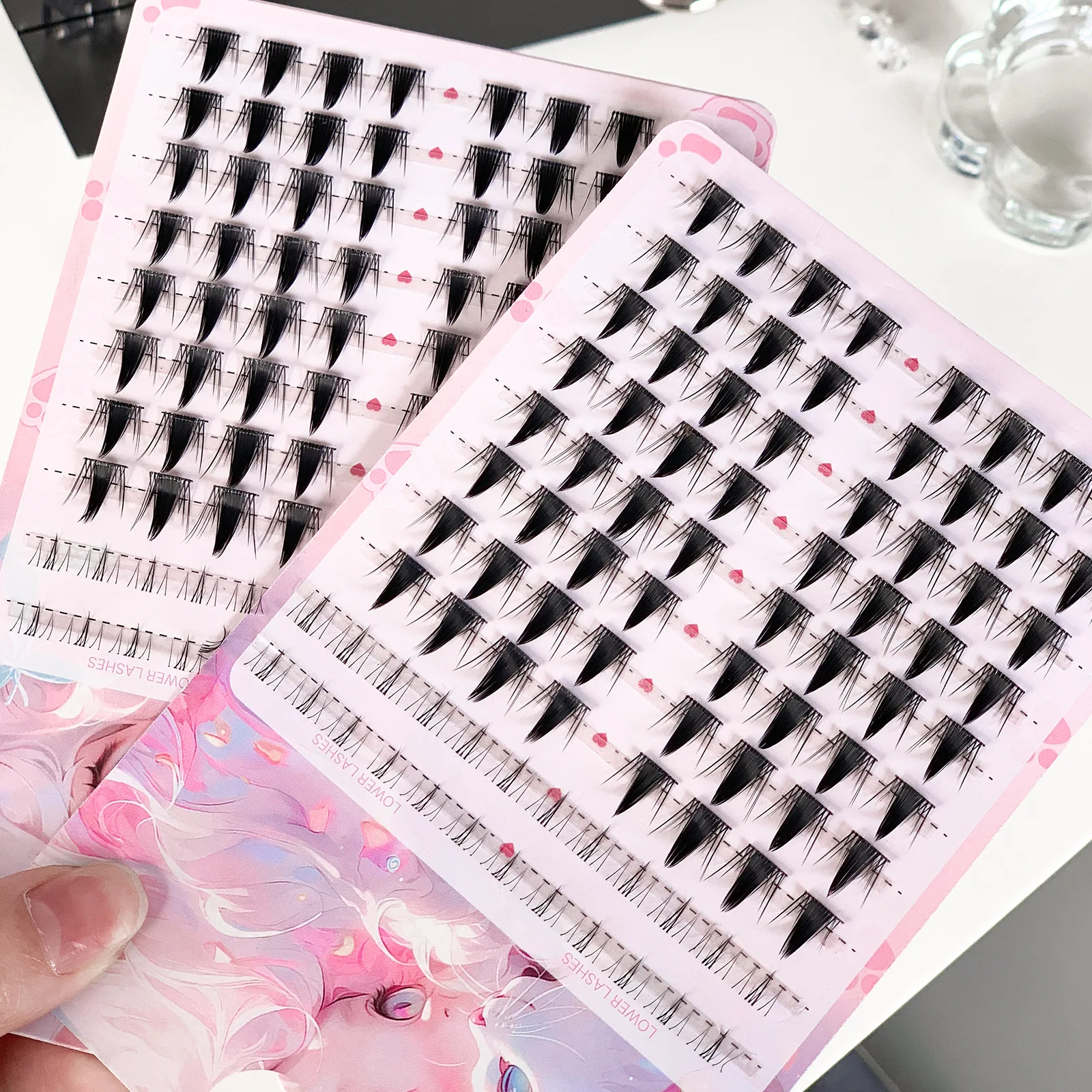 Petits cils de sécurité Cosplay Lolita, extension de faux cils, nickel é japonais, doux, outils de maquillage pour les yeux, 88 pièces