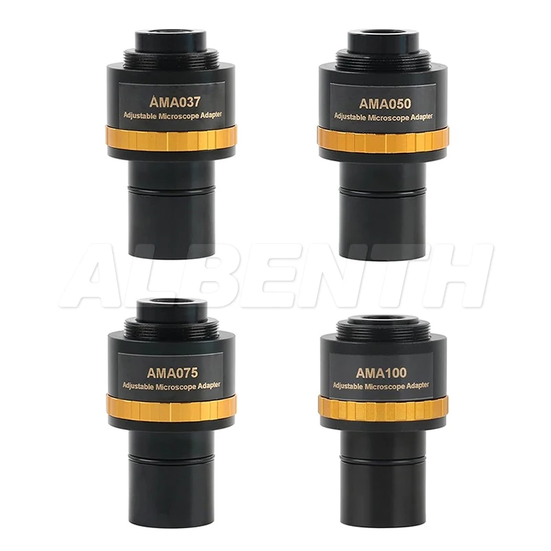 

AMA037 0.37X 0.5X 0.75X 1X Focusable Microscope Eyepiece C-Mount Adapter Lens to 23.2mm Interface For Video Microscope Camera