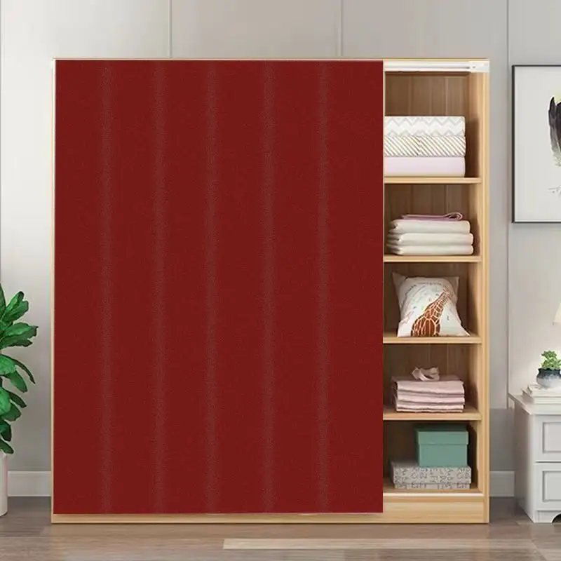 VIKAMA Monochrome Solid Noren Curtain Japanese Style Minimalist Wardrobe Closet Organizer Partition Door Divider Decor